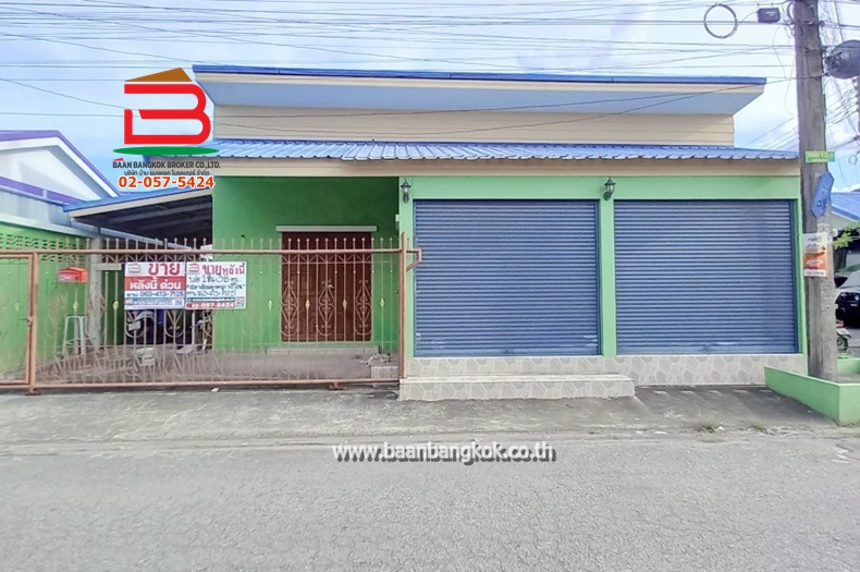 บ้านเดี่ยว หลังมุม การเคหะมีนบุรี (คลองเก้า) เนื้อที่ 38 ตรว. ถนนไมตรีจิต-คลองเก้า เขตคลองสามวา