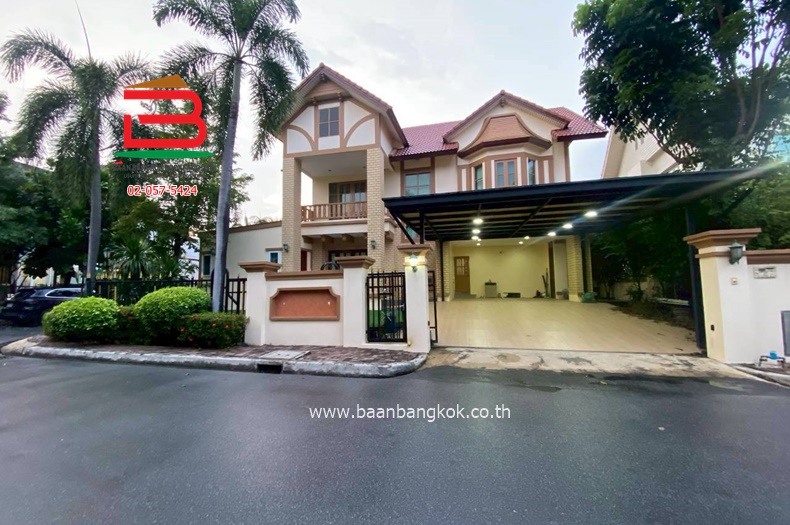 บ้านเดี่ยว หลังมุม โครงการ พฤกษ์ภิรมย์ รีเจ้นท์ เกษตร-นวมินทร์ เนื้อที่ 105.8 ตรว. ถนนรามอินทรา เขตบางเขน