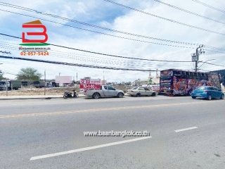 11281, ที่ดินติดถนน ท้ายบ้านซอย 38 ขายถูก เท่าราคาประเมิน เนื้อที่ 10-0-93 ไร่ ถนนสุขุมวิทสายเก่า อ.เมืองสมุทรปราการ