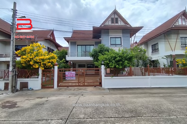 บ้านเดี่ยว บ้านไทย ดอนเมือง ซอยเตชะตุงคะ 1 เนื้อที่ 61.6 ตรว. ถนนเตชะตุงคะ  เขตดอนเมือง