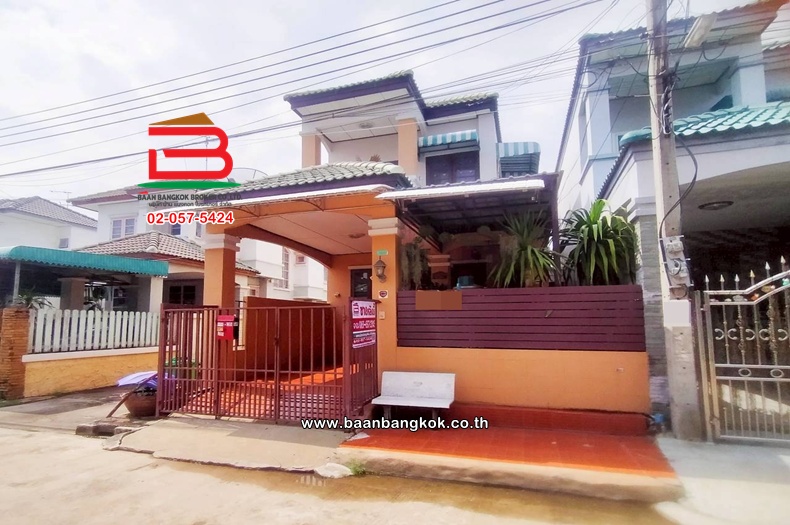 บ้านแฝด เนื้อที่ 31 ตร.ว. หมู่บ้านเศรณีวิลล่า, ใกล้ BTS คลองบางไผ่ ถนนกาญจาภิเษก ตำบลพิมลราช อำเภอบางบัวทอง นนทบุรี  