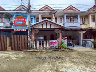 10642, ทาวน์เฮาส์ หมู่บ้าน เมืองทรัพย์ธานี เนื้อที่ 16 ตร.ว เลียบคลองสอง 25 แขวงสามวาตะวันตก เขตคลองสามวา กรุงเทพมหานคร 