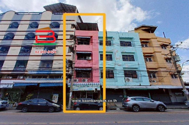 อาคารพาณิชย์ ประชานิเวศน์ 3 ซอย 21 เนื้อที่ 12.5 ตร.ว (ใกล้โรงเรียนเบญจมราชานุสรณ์) ตำบลท่าทราย อำเภอเมืองนนทบุรี จังหวัดนนทบุรี  