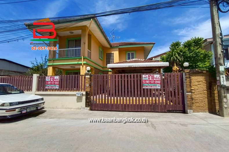 บ้านเดี่ยว ซอยสังคมสงเคราะห์ 18 เนื้อที่ 52 ตรว. ถนนสังคมสงเคราะห์ แขวงลาดพร้าว เขตบางกะปิ กรุงเทพมหานคร