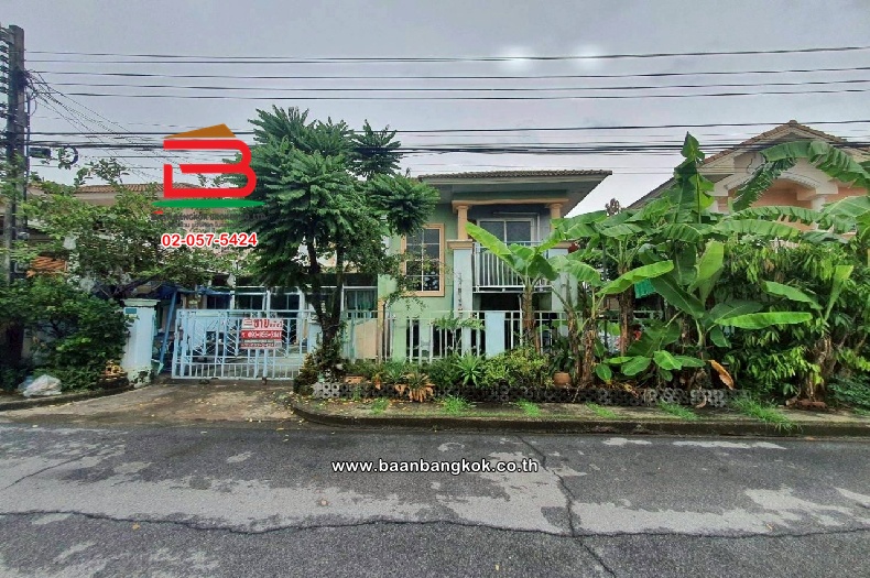 บ้านเดี่ยว หมู่บ้านพฤกษาวิลเลจ 8 (Pruksa Village 8) เนื้อที่ 50.1 ตร.ว สุขาภิบาล 5 ซอย 70 แขวงออเงิน เขตสายไหม กรุงเทพมหานคร   