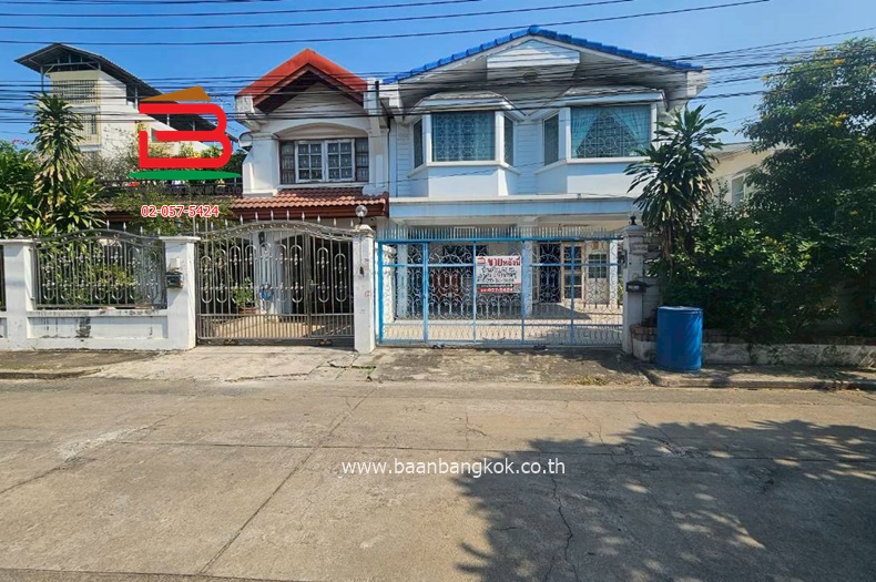 ขายบ้านแฝด 2 ชั้น หมู่บ้านเคหะธนบุรี 1 (ใกล้โลตัสพระราม 2) เนื้อที่ 49 ตรว. แขวงแสมดำ เขตบางขุนเทียน