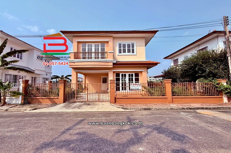 ขาย/เช่า บ้านเดี่ยว เนื้อที่ 50.8 ตร.ว. หมู่บ้านปาริชาติ คลอง 4 ถนนรังสิต-นครนายก ตำบลคลองสี่ อำเภอคลองหลวง ปทุมธานี   