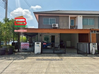 11765 , ทาวน์เฮาส์ เนื้อที่ 26.4 ตร.ว. หมู่บ้านพฤกษา 118 (ซอยเลียบวารี 5) ติดบิ๊กซีหนองจอก ถนนเลียบวารี แขวงกระทุ่มราย เขตหนองจอก 