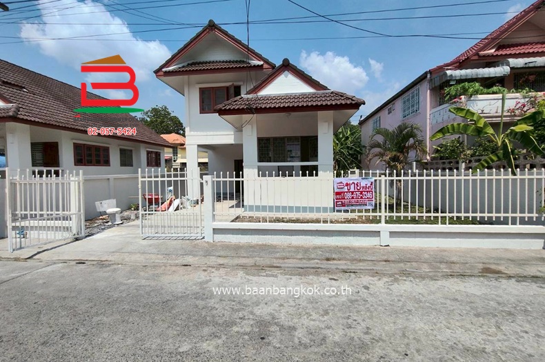 ที่ดินพร้อมบ้าน ขุมทรัพย์แลนด์ (ซอยราษฎร์อุทิศ 34) เนื้อที่ 53 ตรว. แขวงแสนแสบ เขตมีนบุรี