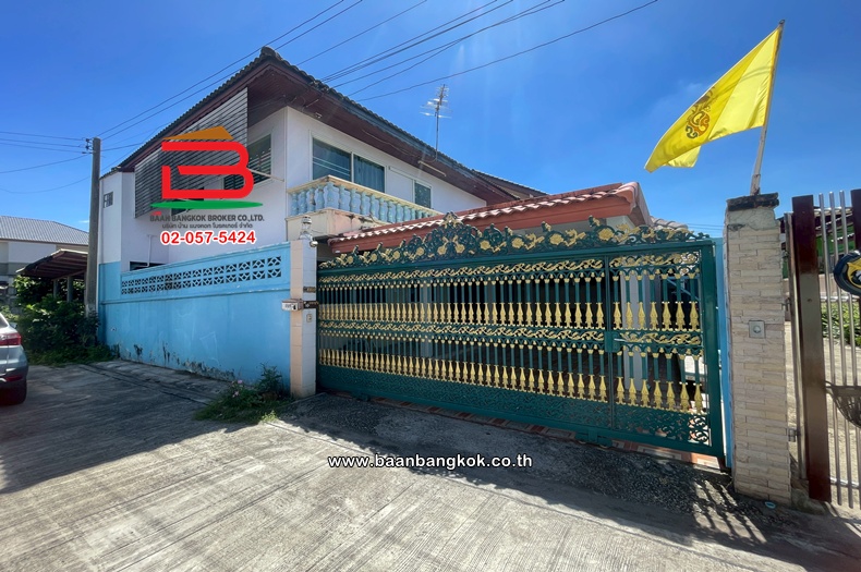 บ้านเดี่ยว 2 ชั้น เนื้อที่ 40.5 ตร.ว. ชุมชนอนันต์สุขสันต์ (ซอยรามอินทรา 5 แยก 77) ถนนเทพรักษ์  แขวงท่าแร้ง เขตบางเขน    