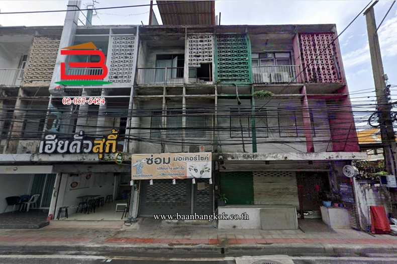 อาคารพาณิชย์ 3 ชั้น ซอยอินทามระ 40 (ใกล้มหาวิทยาลัยหอการค้า) เนื้อที่ 14 ตรว. แขวงดินแดง เขตดินแดง
