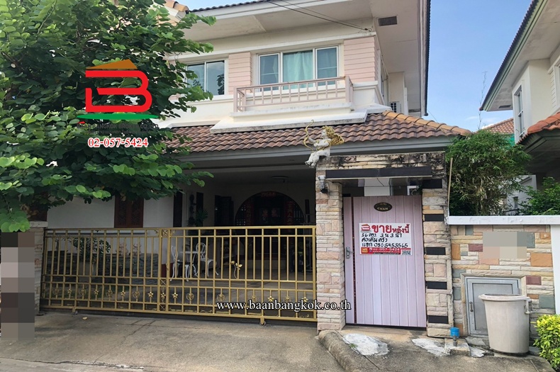 บ้านเดี่ยว อลิชา 3 เนื้อที่ 56 ตรว. ถนนพระราม 2 แขวงบางมด เขตทุ่งครุ