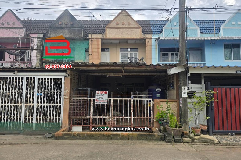 ทาวน์เฮาส์ เนื้อที่ 20 ตร.ว. หมู่บ้านธรากร (ซอยรามคำแหง 170 แยก 13), ใกล้ BTS มีนพัฒนา ถนนกาญจนาภิเษก แขวงมีนบุรี เขตมีนบุรี   